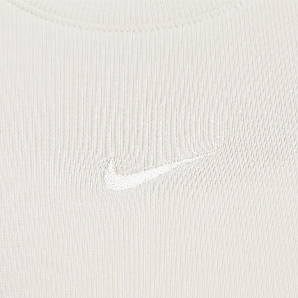 Nike Sportswear Essentials Solid Color Ribbed Crop Tank Top Women Tops Light-Red Wood-Brown FB8280-104