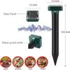 8PCS Outdoor Solar Powered Mole Repellent, Ultrasonic Animal Repeller Ground Spike, Solar Bird Deterrent for Garden Yard, Weatherproof