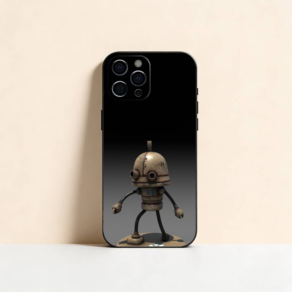Чехол для телефона Старый Робот Силиконовый Мягкий Для IPhone 17 16 15 14 13 12 11 X XR Plus Pro Max Plus