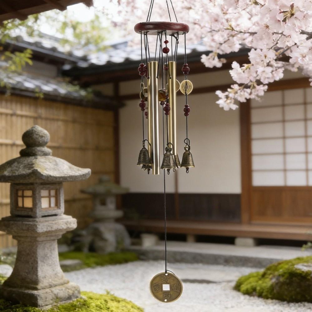 Metal Bell Metal Wind Chimes Wealth and Prosperity Hanging Ornaments Decorative Wind Chimes Garden