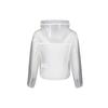Nike Спортивная куртка Windrunner полупрозрачная однотонная с длинным рукавом и капюшоном на молнии унисекс верхняя одежда белого цвета CU6579-975