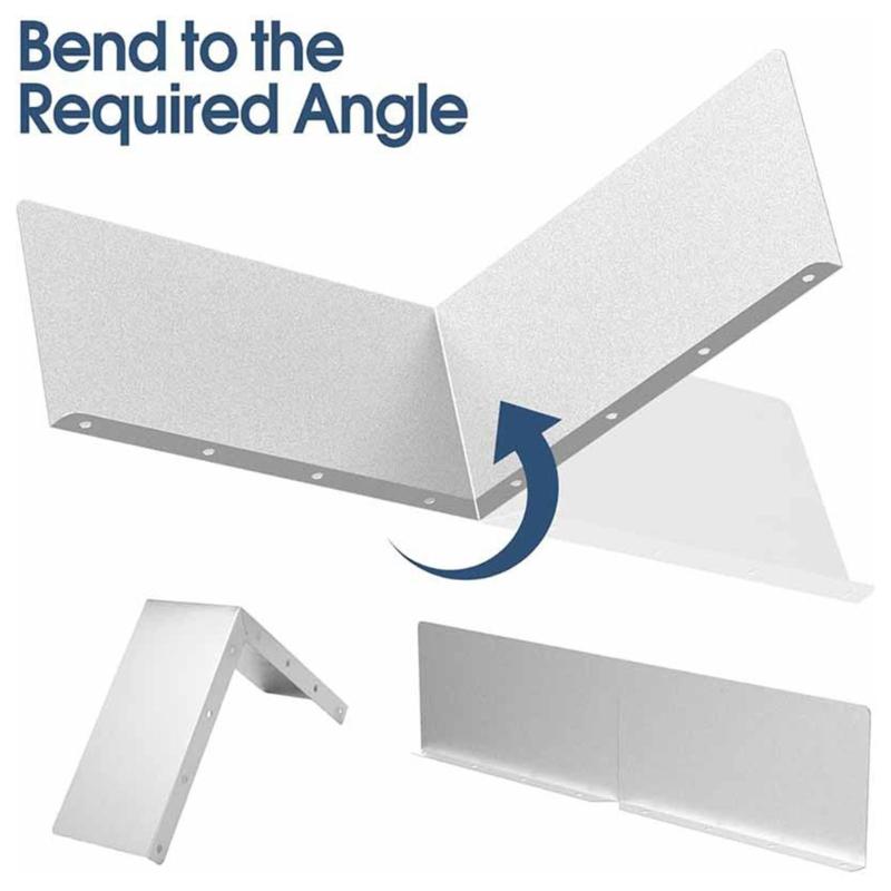 2 шт. Алюминиевый водосточный желоб Отклонитель дождевой воды Желобный изгиб Защита от брызг Кровельный желобный изгиб Простая установка