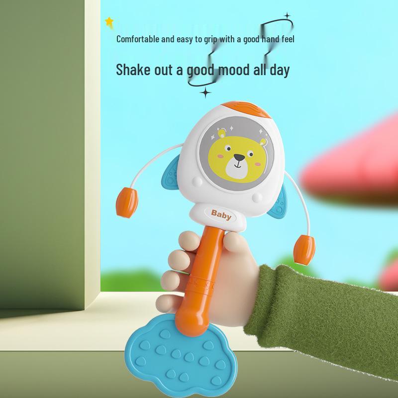 Newborn Educational Teething Rattle & Drum for Babies 0-1 Year