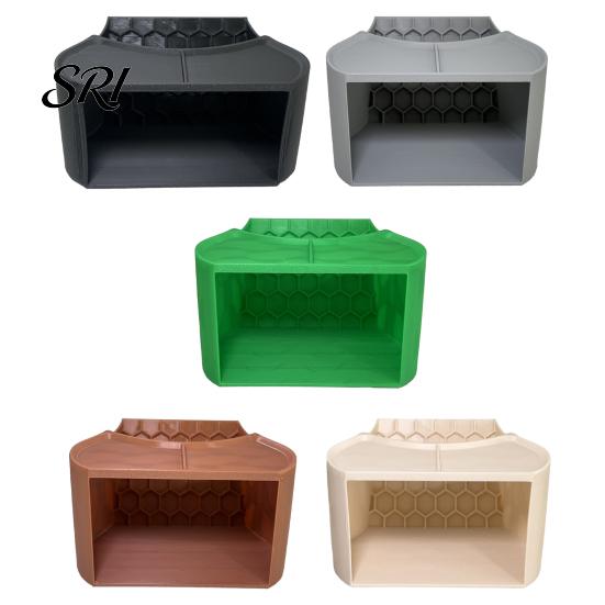 Hermit Crab Hide Food Dish Combo 2-in-1 Cave Shelter Feeding Tank Hideout And Feeder with Climbing Accessory Dual Bowls Textured Ramp Viewing