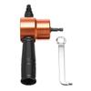 Power Drill Nibbler Metal Sheet Cut Double Head with Wrench Part 360 Degree Adjustable Nibbler Drill Attachment