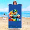 Пляжное полотенце Roblox Полотенца для путешествий и отелей Ванная комната Бассейн Плайя Детский спа Для дома Сауна Ванна Микрофибра Быстросохнущее Спортзал
