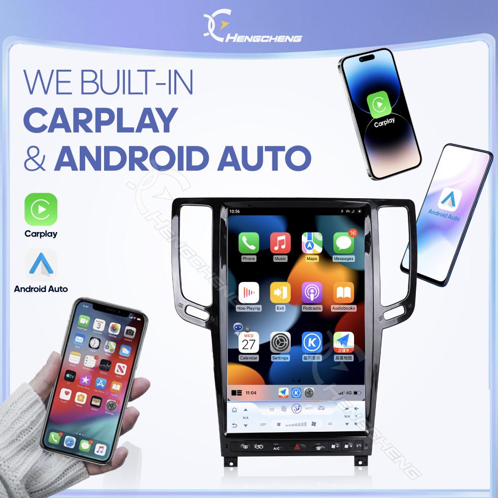 12.1″ Для Infiniti G4 G25 G35 G37 2006-2013 Автомобильный мультимедийный видеоплеер GPS-навигация Радио Стерео Android12 8+256G Carplay 4G