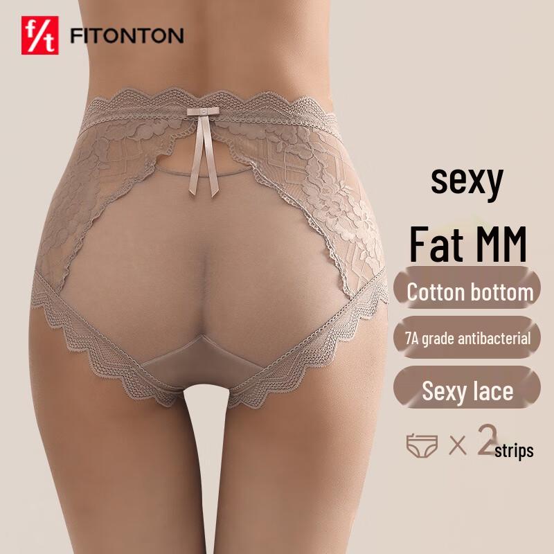 Женские трусы-слипы FitonTon, 2 шт., сексуальное французское кружево, прозрачные