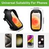 Lightweight and Compact Bicycle Frame Bag with Smartphone Rain Sun and Small Item Holder, Cover, 6.5-inch High-sensitivity Touchscreen, Visor,