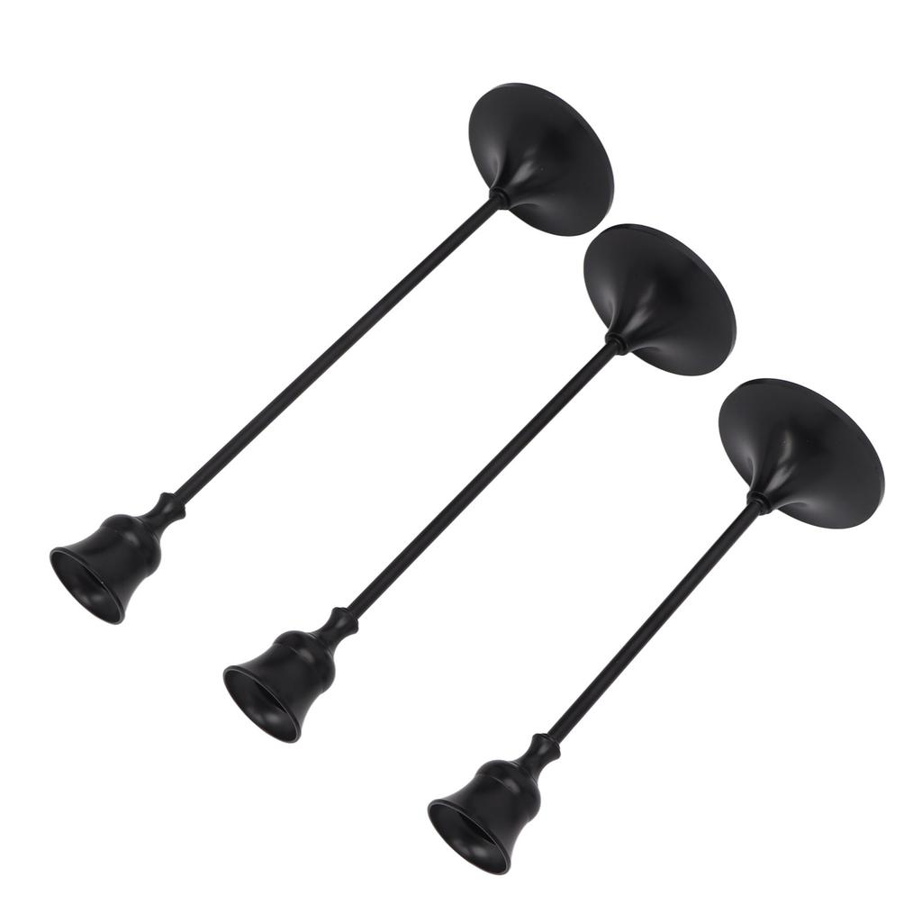 Металлический подсвечник в стиле ретро, изысканные черные конические подсвечники для настольного камина