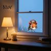 Decorative Glass Film for Home Christmas Bird Static Window Stickers, PVC Waterproof Decals Creative Holiday Gift Friends Doors, Removable Stickers