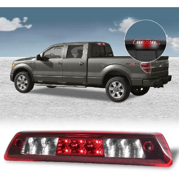 3rd Third Tail Rear Brake Light Replacement For 2009 2010 2011 2012 2013 2014 Ford F-150 Lincoln Mark LT, High Mount Cargo Lamp Waterproof Dual Row