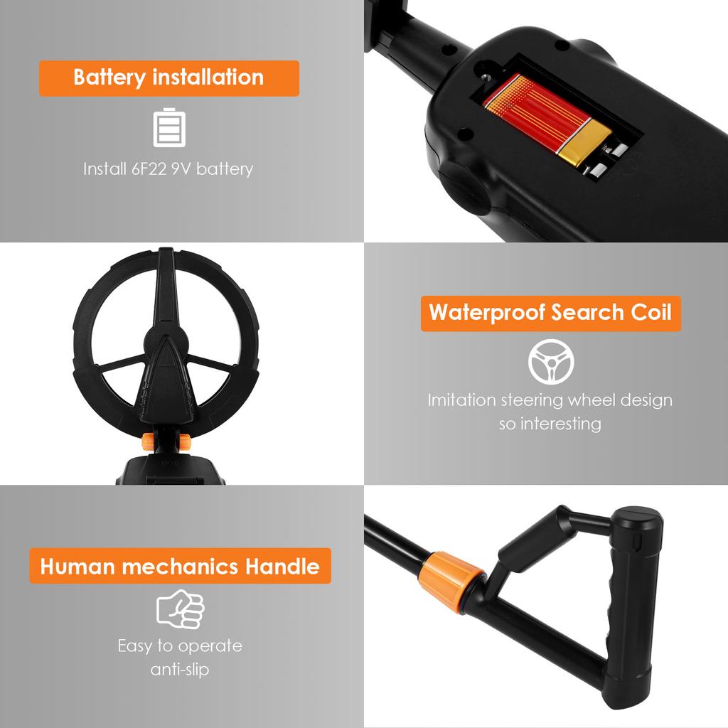 Высокоточный металлоискатель, легкий, с ЖК-экраном, сканер, поисковик, детский поиск сокровищ, активный отдых на природе