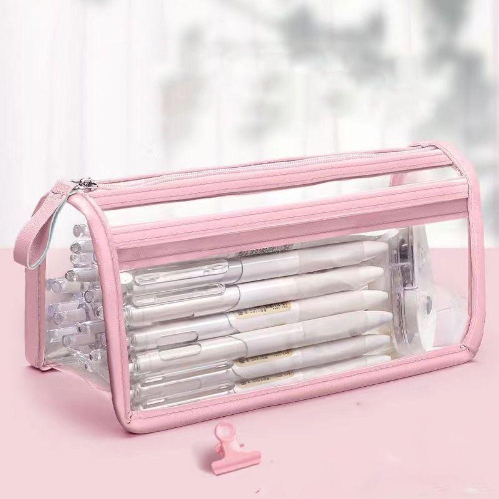 Сумка для канцелярских товаров большой вместимости Прозрачный органайзер для канцелярских товаров Многофункциональная сумка для ручек Подарок