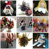 9Pcs/set Home Supplies Party Hanging Ball Christmas Tree Ornament Pinecone Pine Nuts