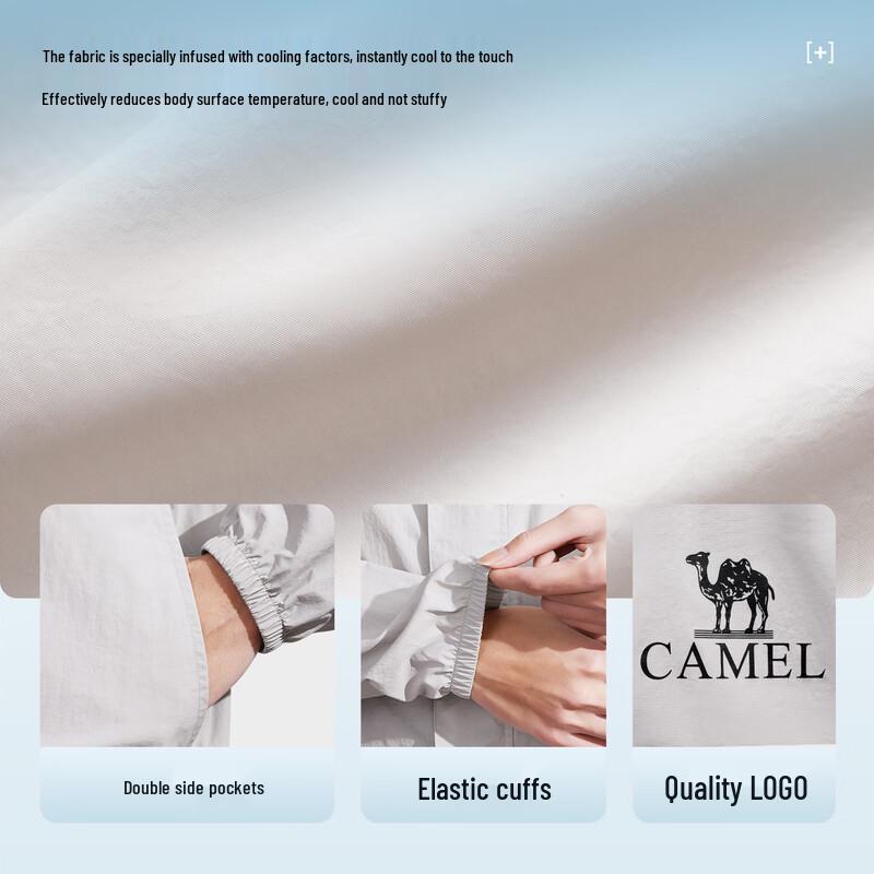 Camel Мужская куртка для рыбалки на открытом воздухе с защитой от УФ-излучения A15BF03093