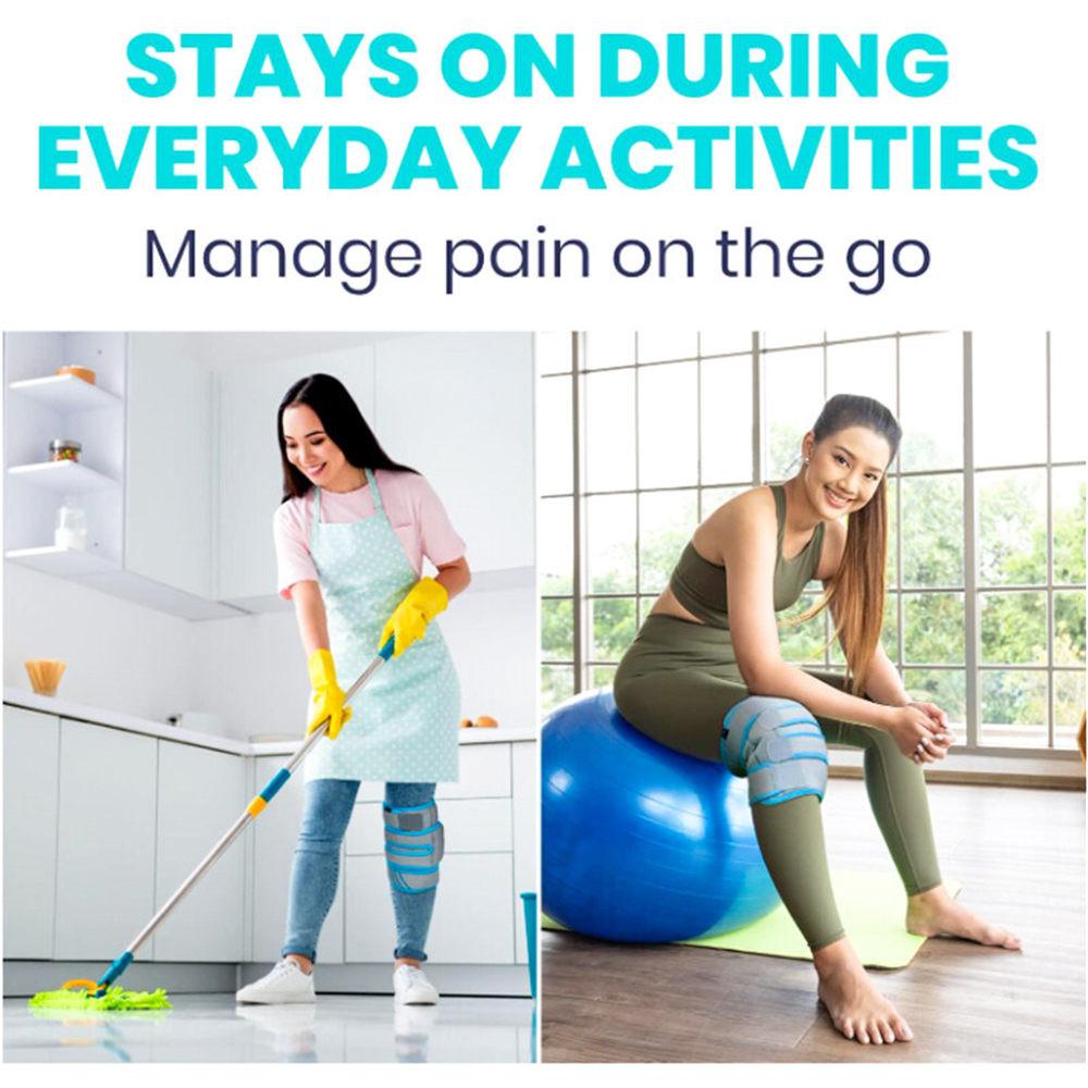 1 шт. многоразовый гелевый пакет со льдом для колена, горячая/холодная компрессионная терапия, обертывание для колена со льдом при травмах, для облегчения боли, после операции на колене, при растяжении, отеке