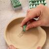 Alphabet Clay Letter Stamp Set Uppercase & Lowercase Letters for DIY Crafting & Scrapbooking
