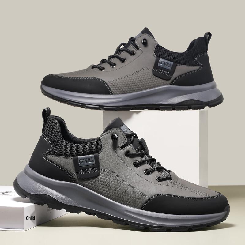 Мужская кожаная обувь Guizhibu в стиле Business Casual / Sport