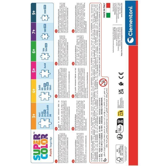 Puzzle Enfant Disney Classic 2x60 pièces Walt Disney, Fabriqué en Italie, 24823, Clementoni