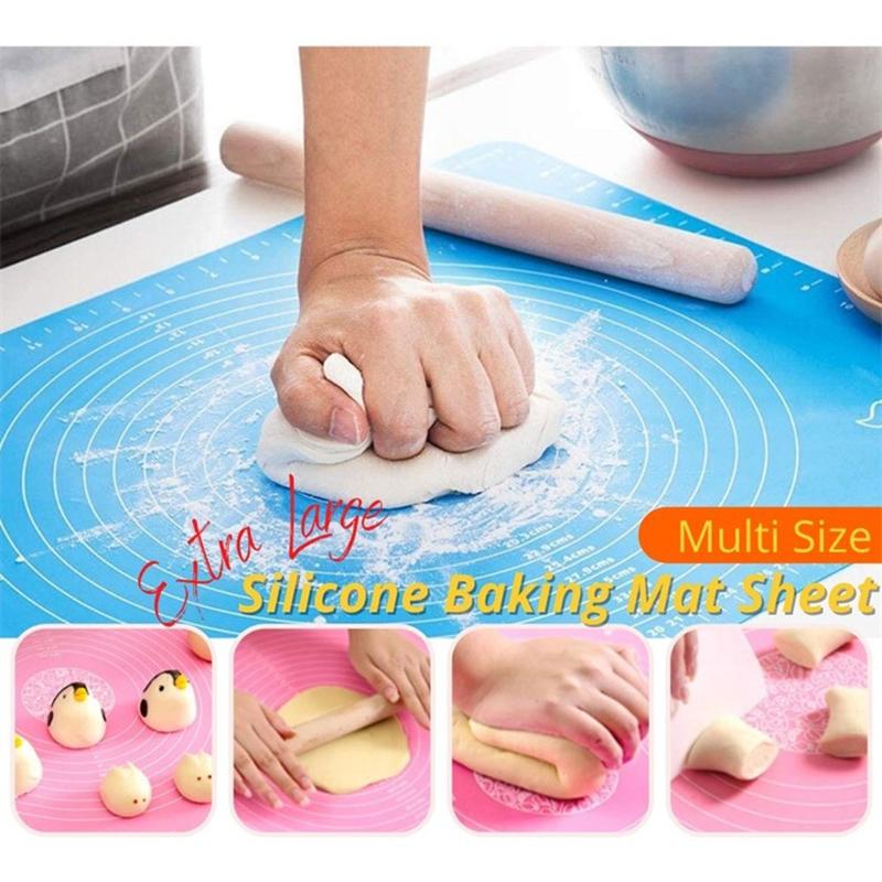 Cooking Dough with Silica Gel Kneading Pad Baking Silica Gel Pad Food-grade Thickening Scale Anti-overflow Heat Insulation Pad