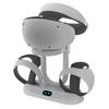 ABNR Портативная зарядная станция для контроллера PS VR2, док-станция для зарядки VR-контроллера с дисплеем для гарнитуры и креплением для очков