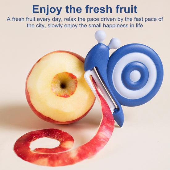 2 шт. Керамическая овощечистка-улитка, картофелечистка с нескользящей ручкой, овощечистка для фруктов и овощей для детей и взрослых, кухонный инструмент