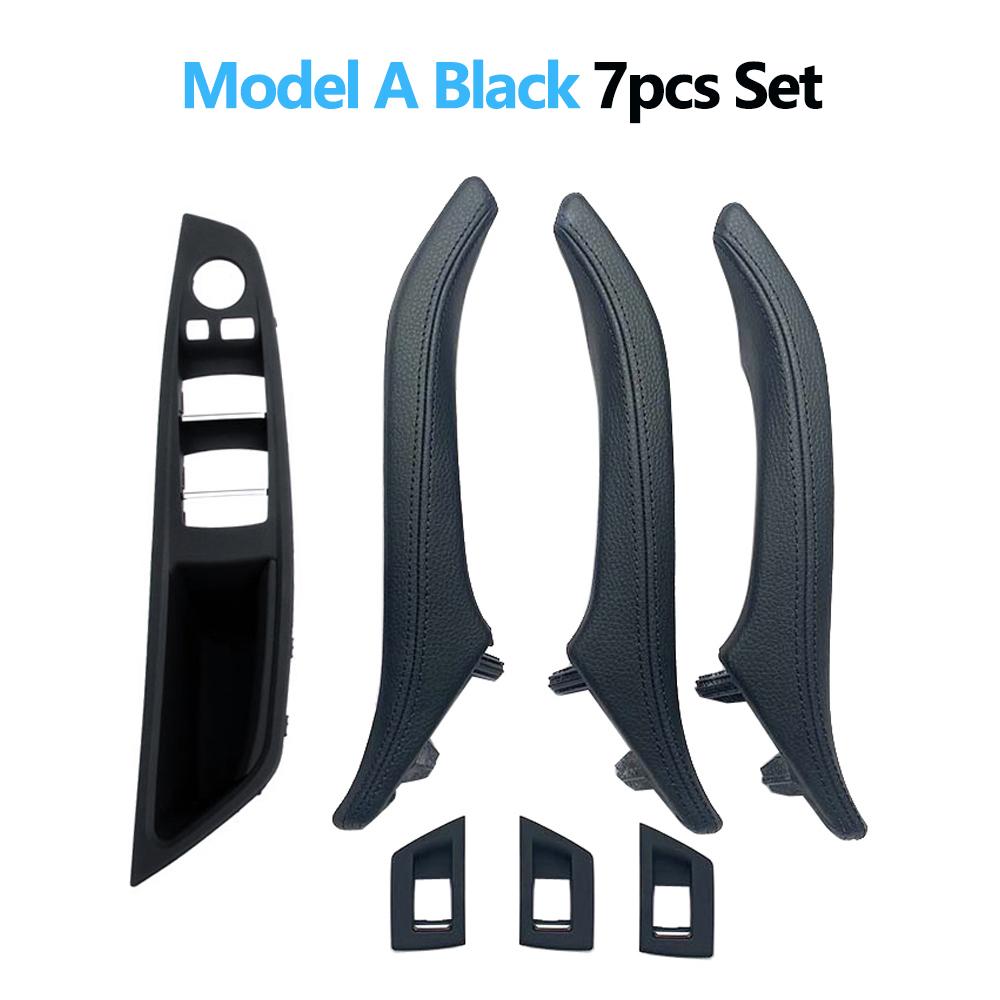 LHD 7 шт., подлокотник для внутренней двери, панель, ручка с кожаным внешним чехлом для BMW 5 серии F10 F11 F18 520 523 525 528 530