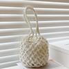 Small Design Straw Woven Bag Women New Summer High Grade Handbag Water Bucket Bag Westernized Beach Crossbody Bag
