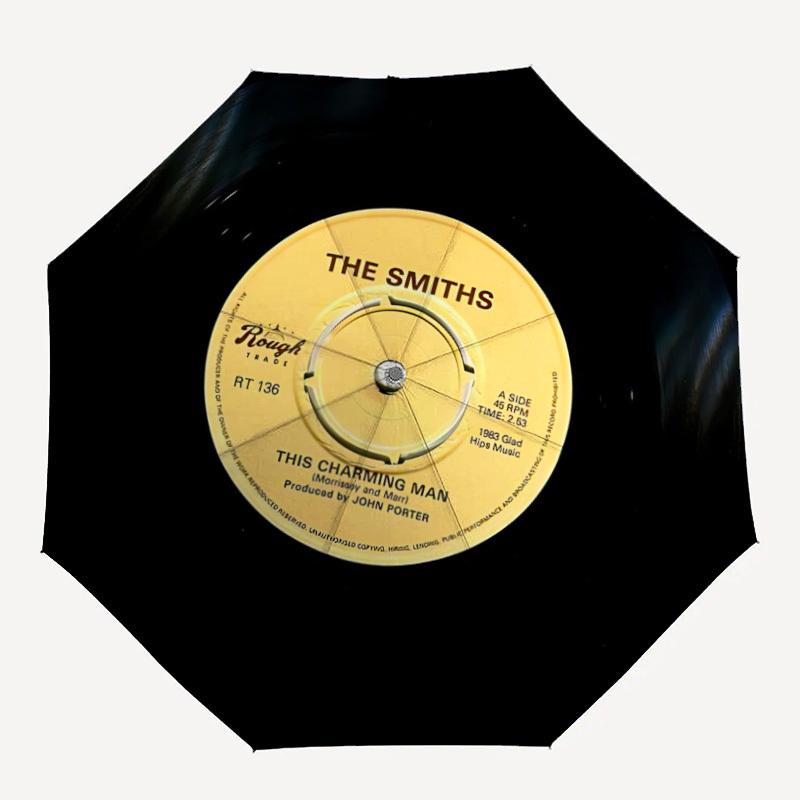 1pc Vinyl record Automatic Open/Close Umbrella, Portable Folding Umbrella for Travel, Themed Events,