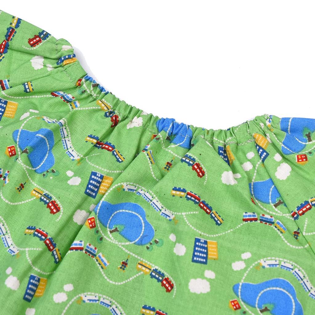 Детский халат зеленый 100 см [Kusuguru Япония] KSM207-01