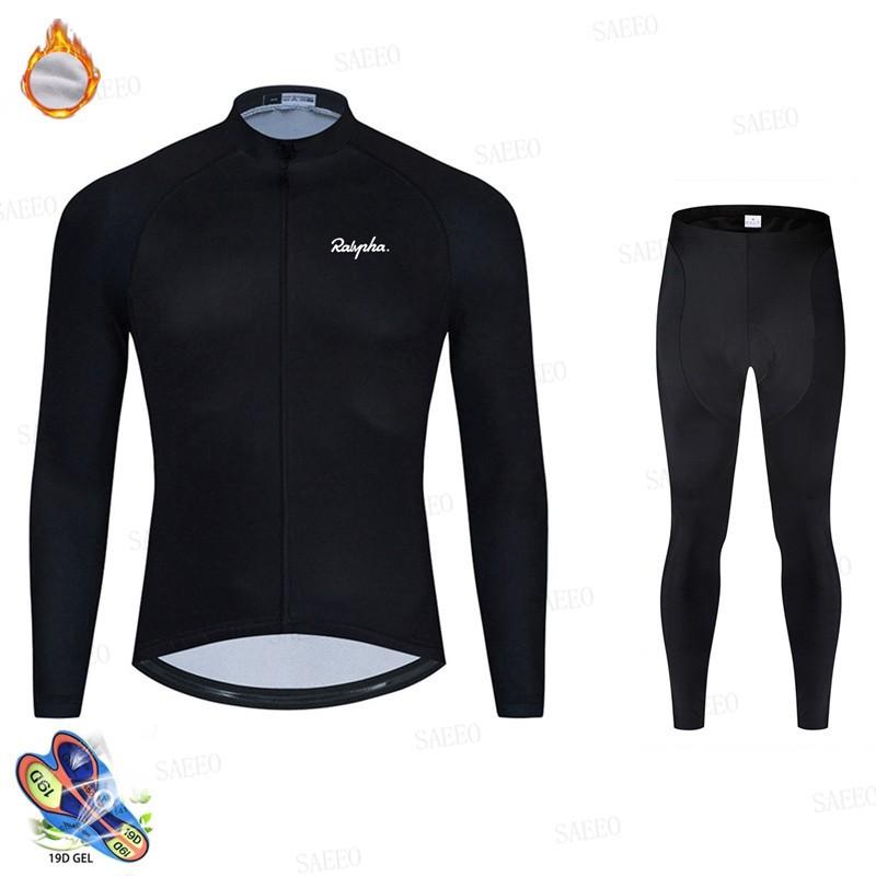Womens Long Sleeve Bib Pants Cycling Suit Winter Warm Breathable Outdoor Bike Riding Outfit