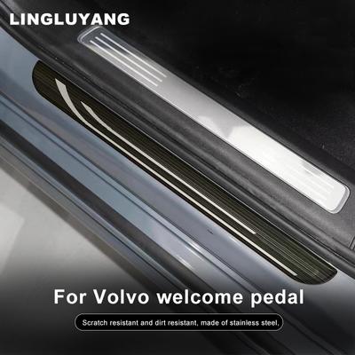 Для volvo xc60 xc90 s90 v90 xc40 s90 v90CC s60 v60cc автоаксессуары автомобильный порог приветственная педаль украшение интерьера