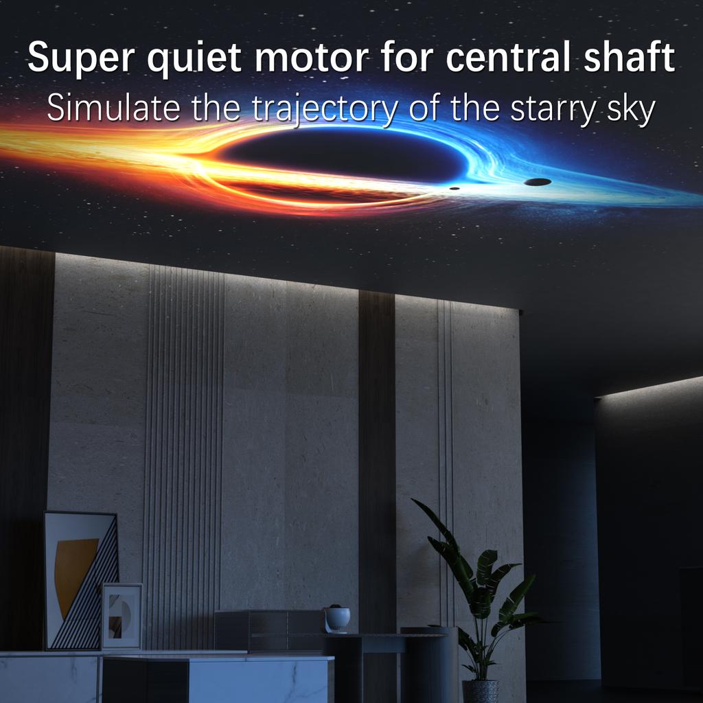 Galaxy Star Projector Night Light 360° Rotation HD Indoor Projection Lamp 13 в 1 Planetarium Projector для спальни с белым шумом