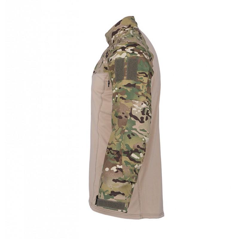 Mens Tactical Long Sleeve Shirt Camo Hiking Camping Breathable Training Outdoor