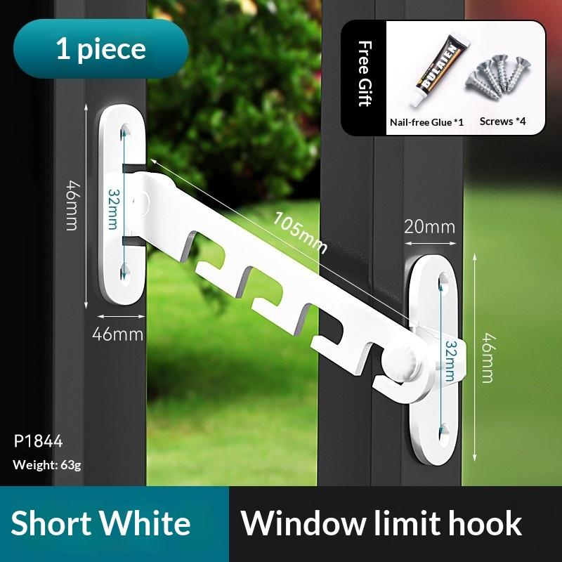 1 шт. Регулируемый ограничитель положения окна, защелка, ветрозащитный упор, стопор для поворотно-откидной створки, блокирующий замок.