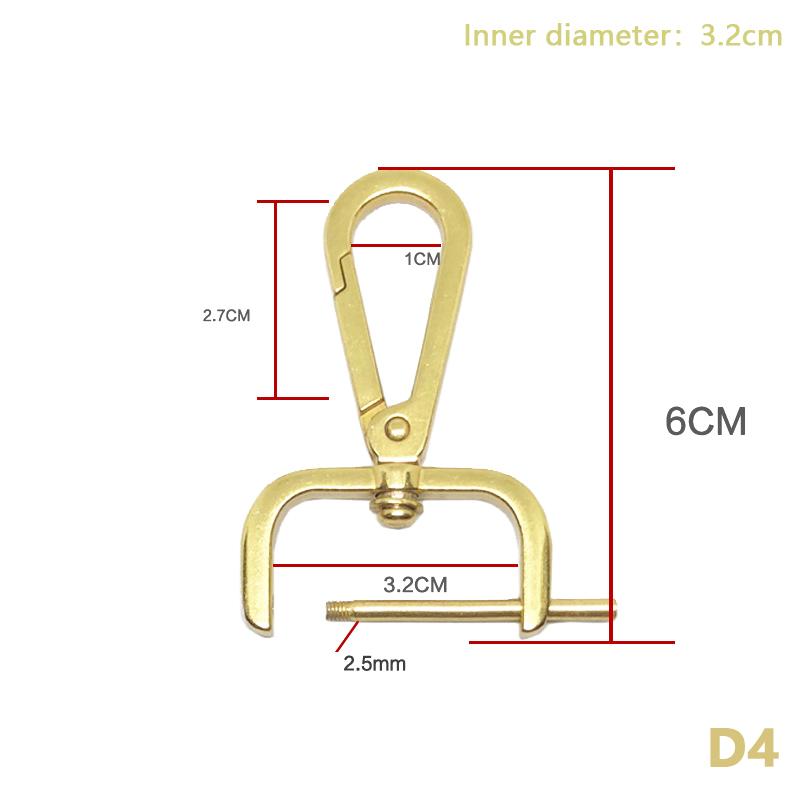 Diy Metal Detachable Snap Hook Trigger Clips Buckles For For Leather Craft Bag Strap Buckles Handle Shoulder Webbing