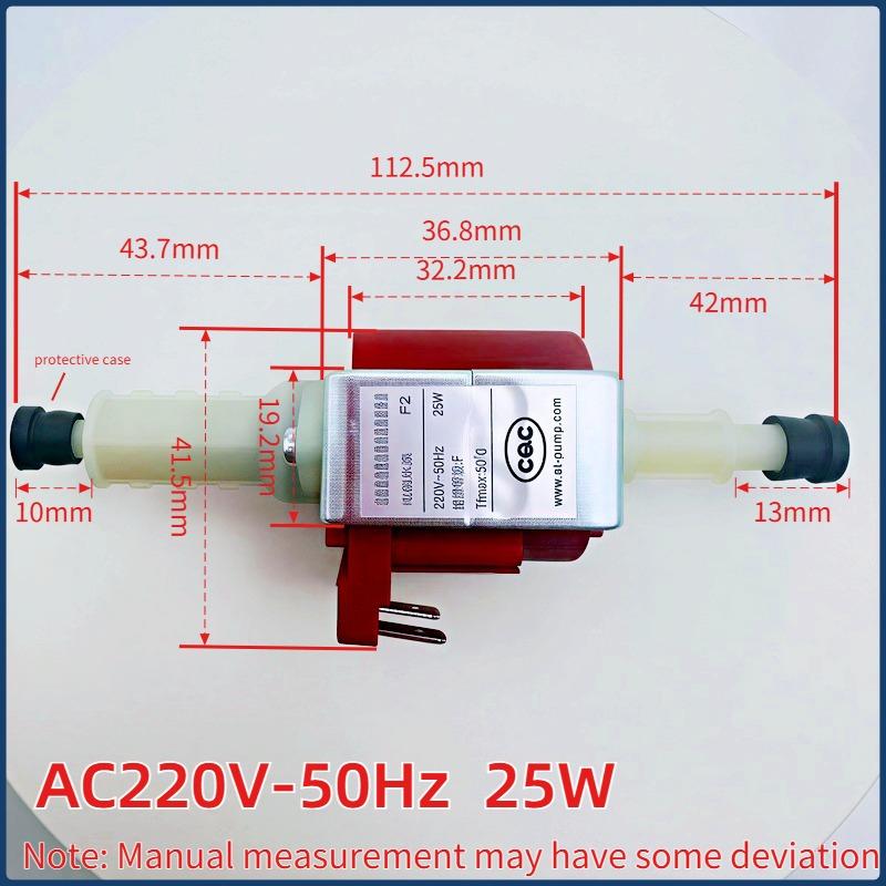 High Flow Electromagnetic Pump F2 25W AC220V 50Hz, Instant Hot Water Distribution for Coffee Machine & Plunger Systems
