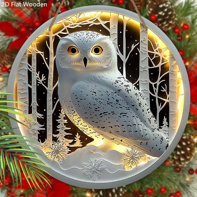 Уникальная деревянная табличка с совой - Идеальный декор для подвешивания на стену у входной двери - Идеальное домашнее подвесное украшение