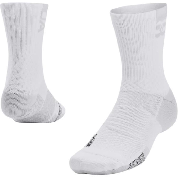 Under Armour Носки Playmaker Crew Унисекс Белые 1376229-100