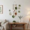 Handmade Wall Art Leaf Tapestry Tassel Wall Hanging Pendant Vintage Handwoven Tapestry  Home Decor