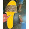 Summer Women's Shoes Word Rhinestone Slippers Women's Wear
