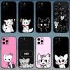 Чехол для телефона B-Boykisser Cat Милый Черный Мягкий Чехол для iPhone 16,15,14,13,12,11,Pro,X,XS,Max,XR,Plus,Mini