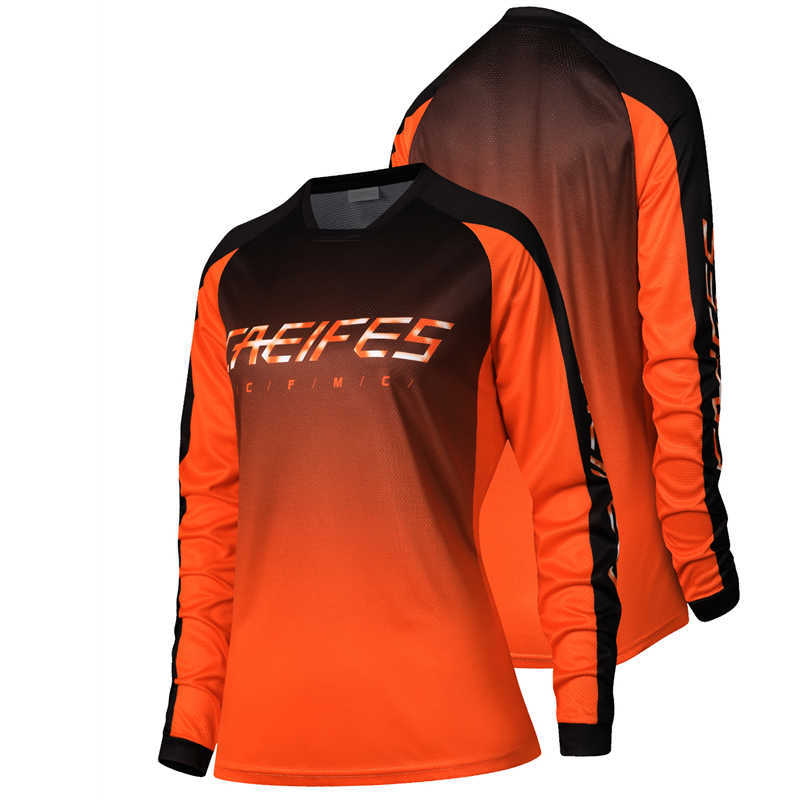 Cross-border racing suits, motorcycle suits, downhill suits, tops, casual sports retro women's T-shirts, running and cycling, sun protection