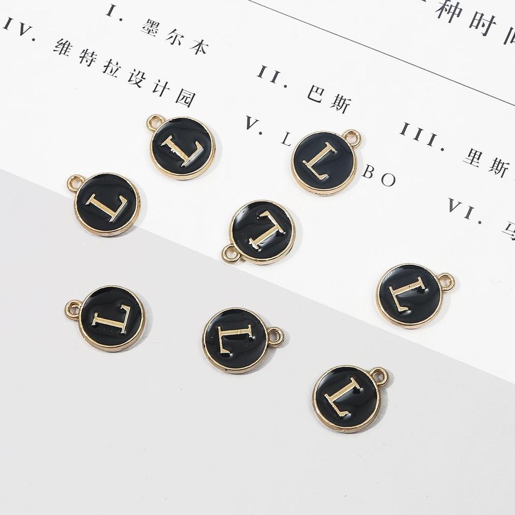 10 шт., металлическая эмаль, английские буквы, подвески, подвеска для самостоятельного изготовления ювелирных изделий, ожерелье, браслет, аксессуары