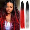 20 шт./лот Афро Наращивание волос для плетения 36 дюймов Предварительно растянутые волосы для плетения для косичек для волос Синтетические волосы для крючка для бокс-брейдов для женщин