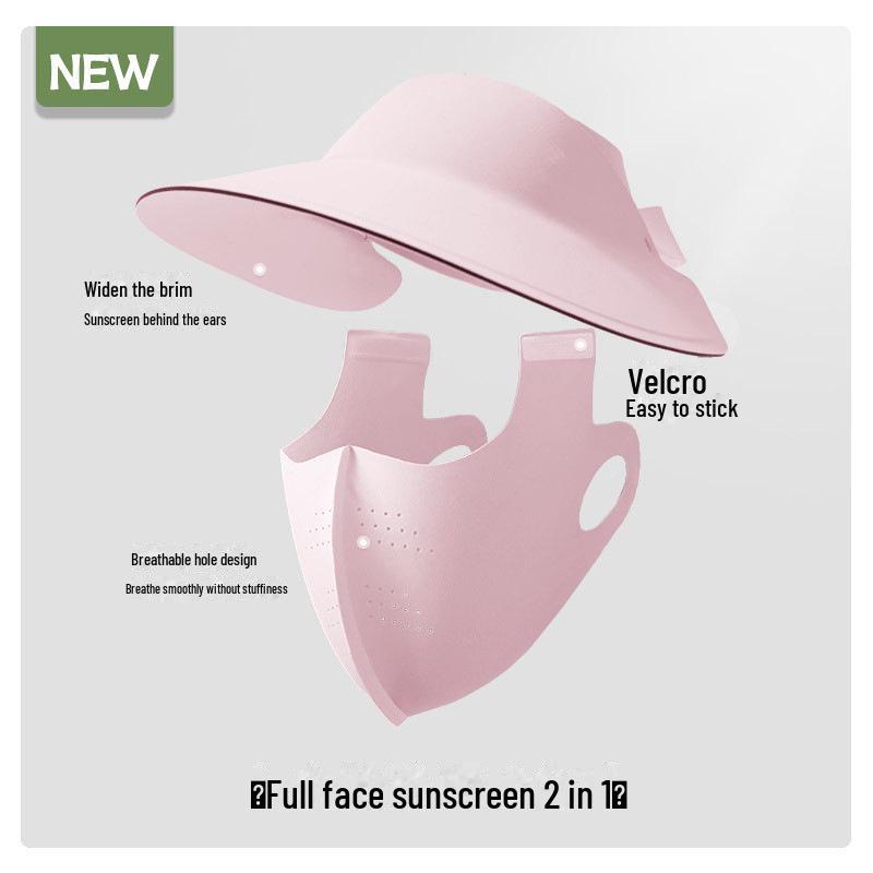 Женская бесшовная солнцезащитная шляпа: Большие поля, ажурный верх для езды на велосипеде весной и летом