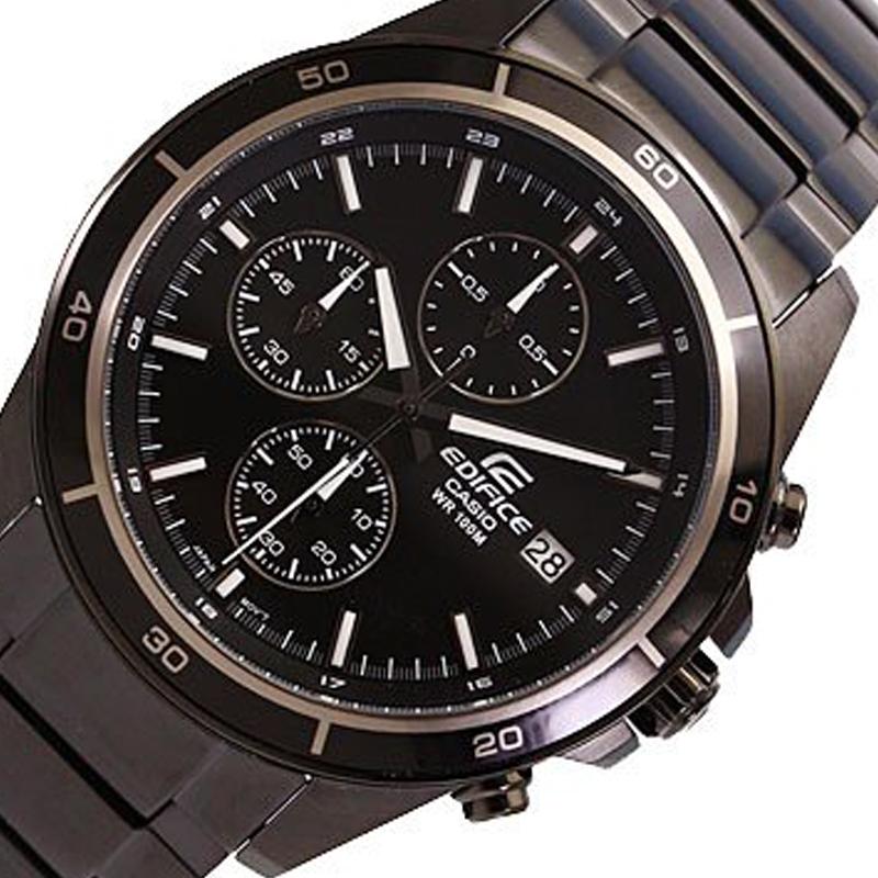 Casio Серия EDIFICE Единорог Стальной ремешок Водонепроницаемые Деловая рекомендация Кварцевый механизм Стальной ремешок Японский и корейский EFR-526BK-1A1