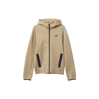 Спортивная флисовая куртка Windrunner с капюшоном и принтом логотипа, мужская куртка цвета хаки FB7922-247