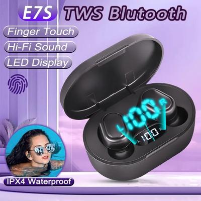 Беспроводные Bluetooth-наушники E7S с микрофоном, светодиодным дисплеем, вкладыши, TWS-наушники, Bluetooth-наушники, вкладыши